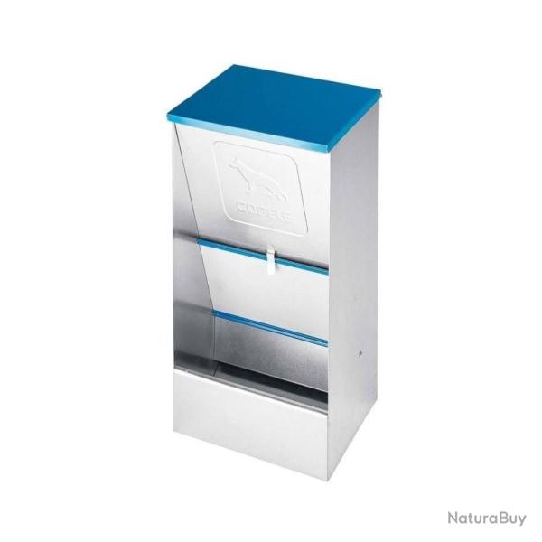 Mangeoire � tr�mie en t�le galvanis� 10L pour chiens COPELE