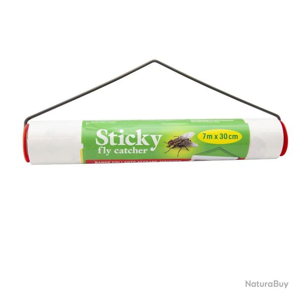 Bande attrape-mouches collante Sticky, 7m x 30cm