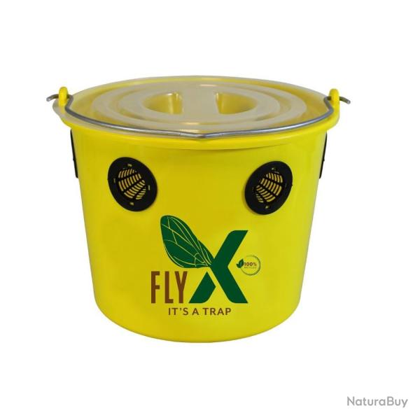 Seau pi�ge � mouches Fly X 12 L + poudre attractive