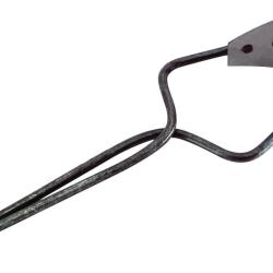 2 pi&egrave;ges &agrave; taupe simple rivet KLAKTRAP