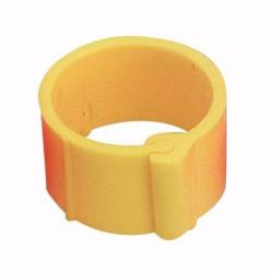 25 Bagues &agrave; clips Jaune &Oslash; 8 mm