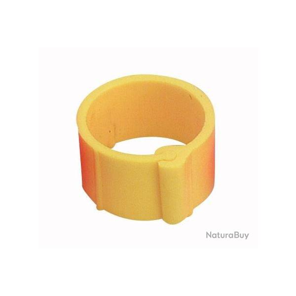 25 Bagues � clips Jaune � 8 mm