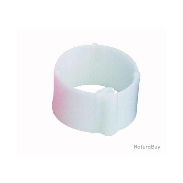 25 Bagues � clips � 12 mm Blanche