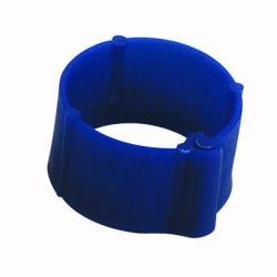 25 Bagues &agrave; clips &Oslash; 12 mm Bleue