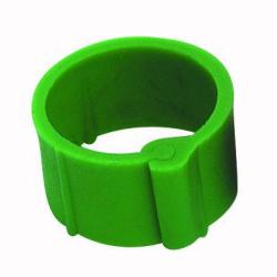 25 Bagues &agrave; clips &Oslash; 16 mm Verte