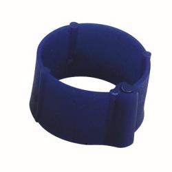 Bague bleue &agrave; clips 8 mm par 100