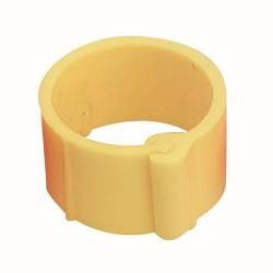 Bague jaune &agrave; clips 8 mm par 100