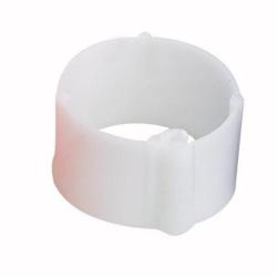 Bague blanche &agrave; clips 16 mm par 100