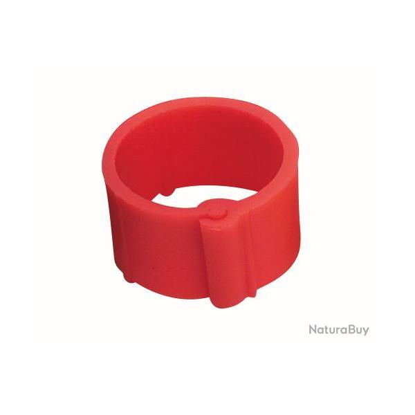 Bague rouge � clips 16 mm par 100