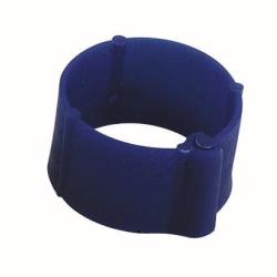 Bague bleue &agrave; clips 16 mm par 100