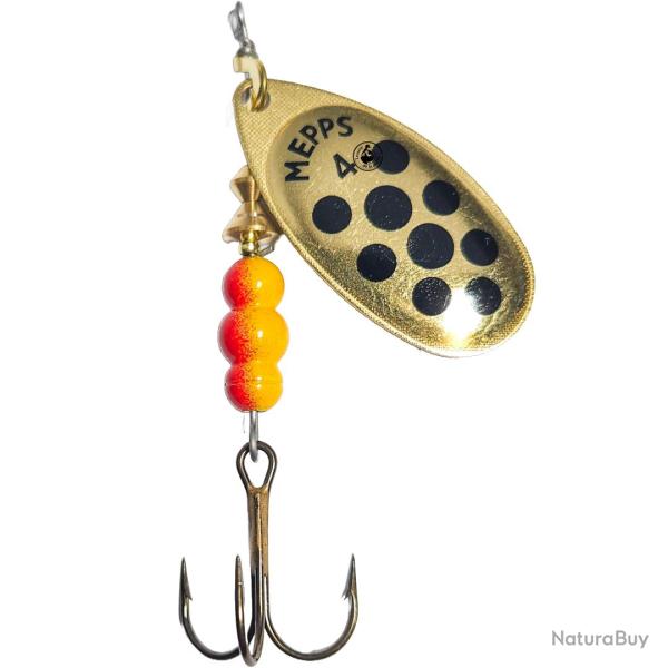 Cuiller Mepps Aglia Points Noirs Or 9g A l'unit� N�5