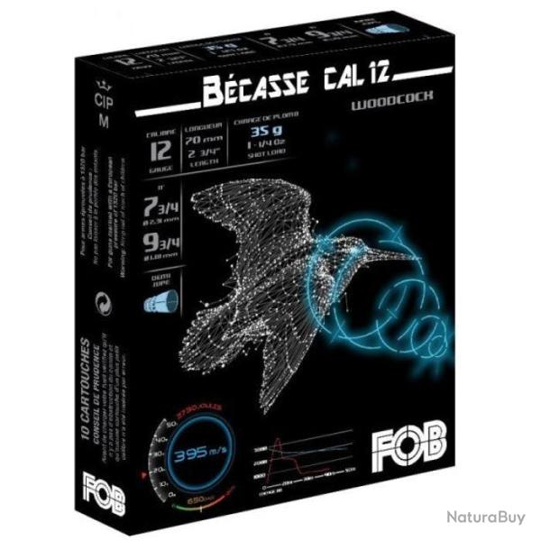 Cartouches de chasse FOB B�casse Sp�cial Ray�e - Cal. 12/70 - 8-10 / Par 1