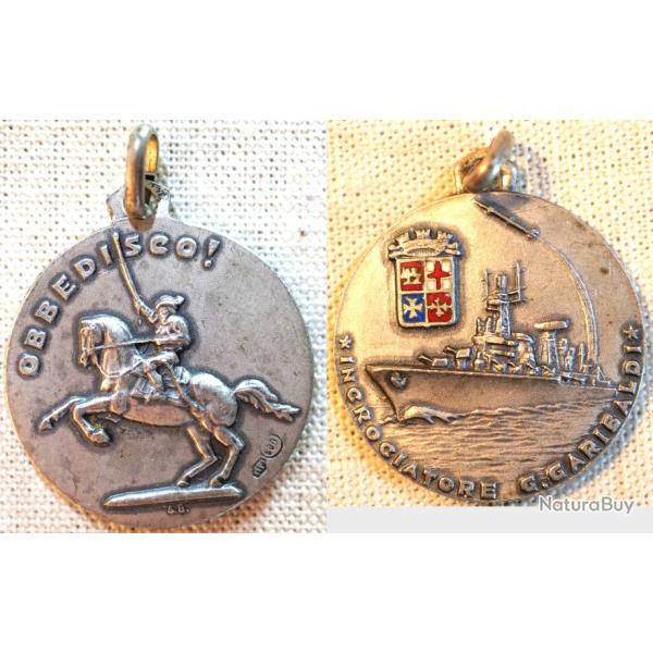 Rare m�daille argent 800 milli�me Ingrogiator G Garibaldi Obbedisco SDB25MED007 Medaglia