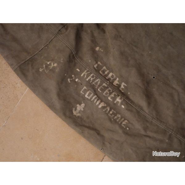 Arme franaise - Sac paco US Commando de Marine bataillon de Core KRAEBER 2ime Compagnie