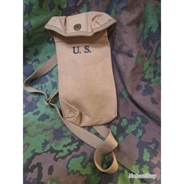 Musette porte-chargeurs THOMPSON militaria WW2 Airborne Normandie 28 cms