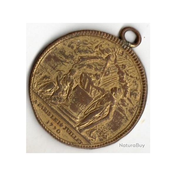 m�daille de la conf�d�ration des "Fran�ois" 1790