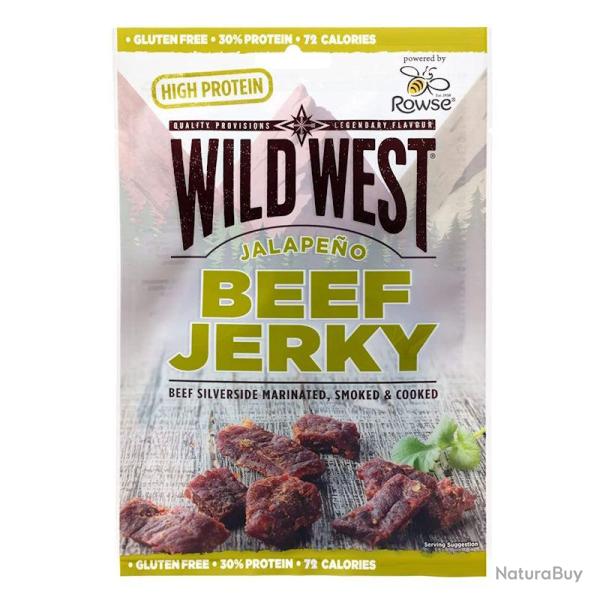 Viande s�ch�e de boeuf Wild West Jalapeno Beef Jerky 25g