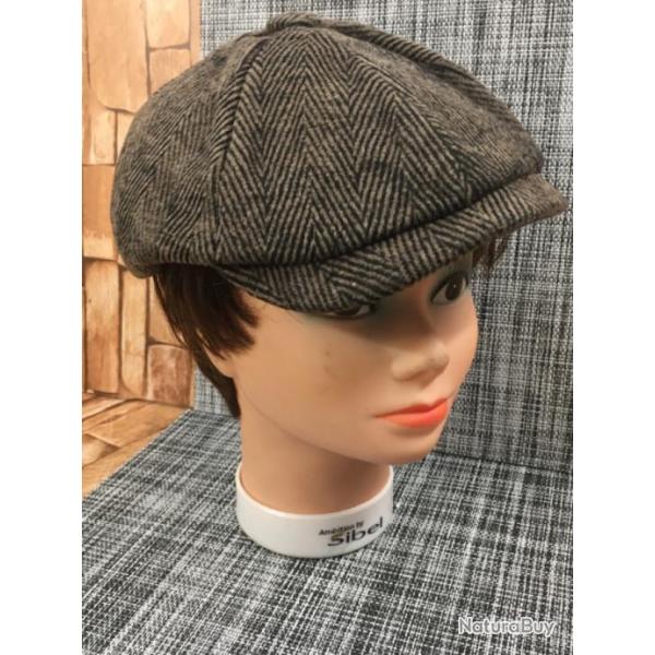 Casquette �� gavroche parisien �� teinte marron