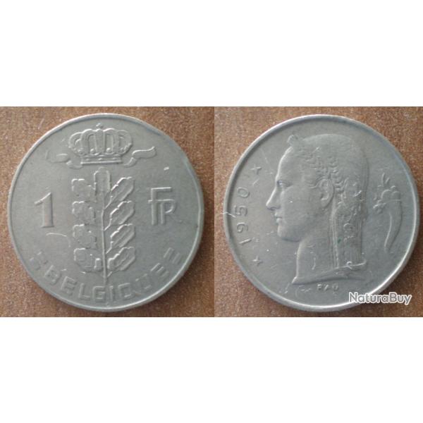 Belgique 1 Franc 1950 Piece Francs