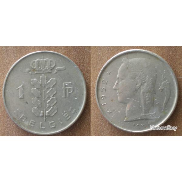 Belgique 1 Franc 1952 Piece Francs
