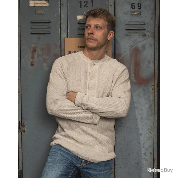 Pull Waffle 1936 Blanc - Pike Brothers XL