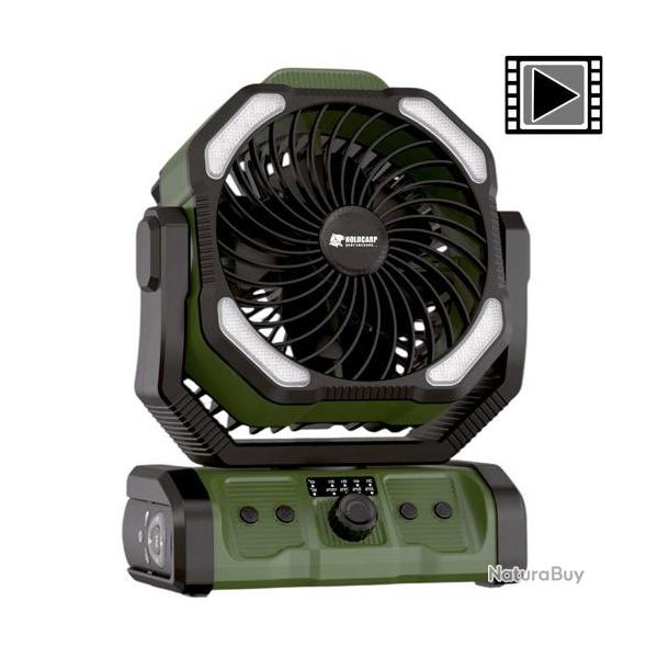 Batterie Holdcarp 20000mAh avec lampe et Ventilateur Double Moteur