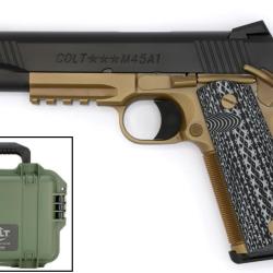 PISTOLET COLT CUSTOM SHOP CQB 45 ACP 5" FDE/BLACK DLC