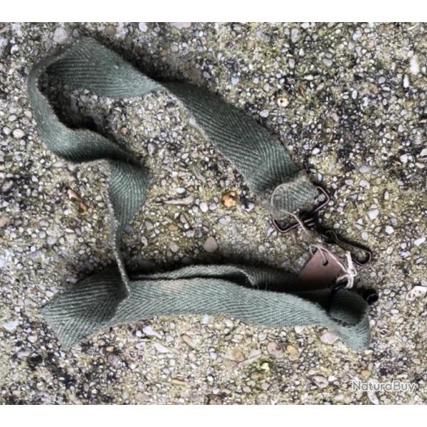 39/45-SANGLE bretelle POUR MUSETTE MASQUE A GAZ ANP 31 1931 ww2 FRANCE