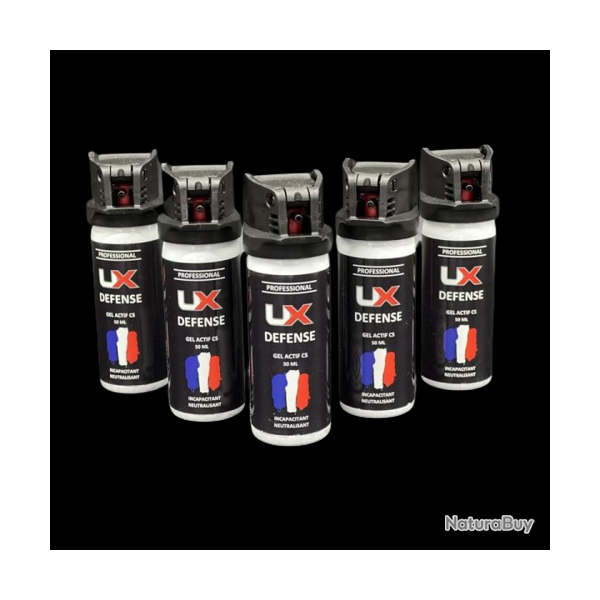 Umarex 5X Bombe gel CS UX 50ml avec avec clapet de s�curit�