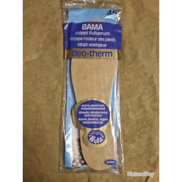 Semelles BAMA deo-therm HILMAR SUPER DESTOCK !!!