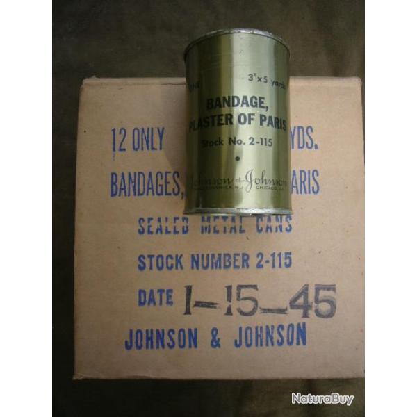 Pl�tre � bandage Medical Department Us ww2 Jeep willys Ford M201 Dodge Wc Gmc militaria