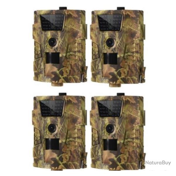 4X CAM�RAS DE CHASSE CAMOUFLAGE - D�TECTEUR DE MOUVEMENT PHOTOS/VID�OS - GROSSE PROMO