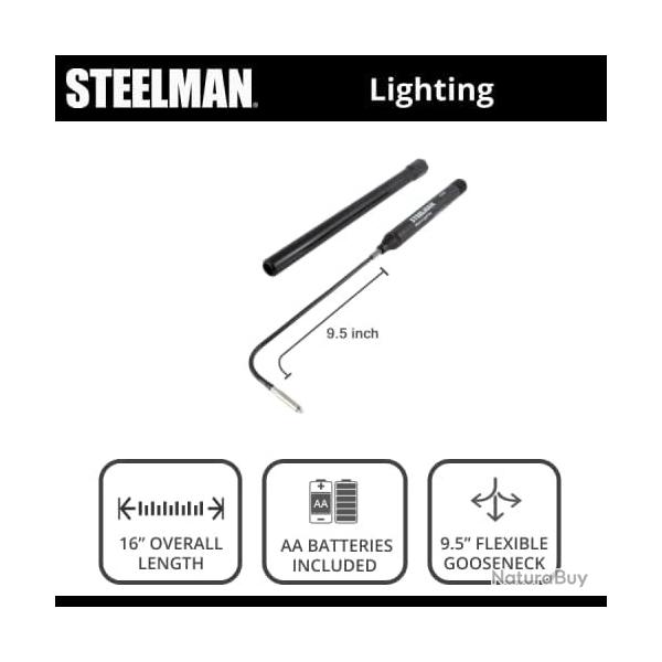 Lampe de contr�le avec rallonge Steelman - 10150A