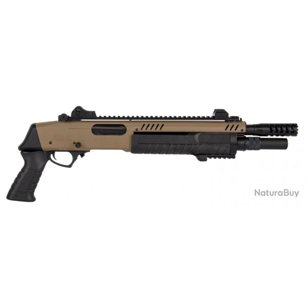 R�plique fusil � pompe FABARM STF12 Short Tan Gaz