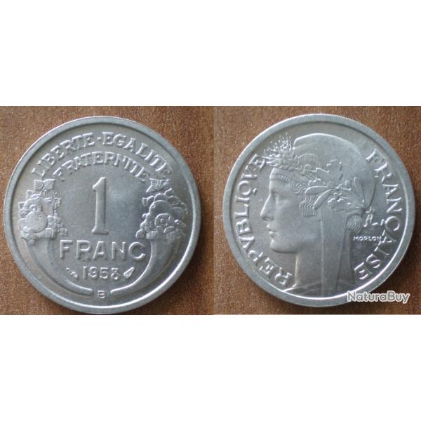 France 1 Franc 1958 B NEUVE Morlon Piece Aluminium De Francs