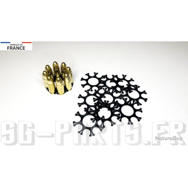 Moon Clips (x50) **PLASTIQUE** pour Smith & Wesson 929 8 COUPS - Calibre 9MM