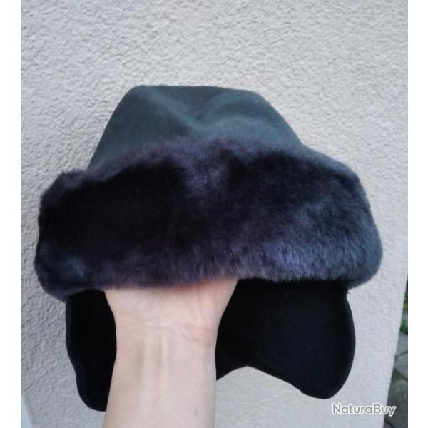 TOQUE CHAPEAU EN MOUTON STYLE HERMES TAILLE 57 COMME NEUVE