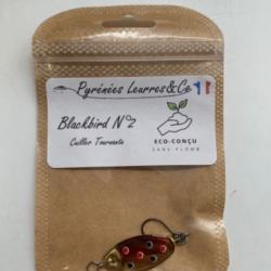 cuillere tournante Pyr&eacute;n&eacute;es Leurres Blackbird n2 3,3g or fario
