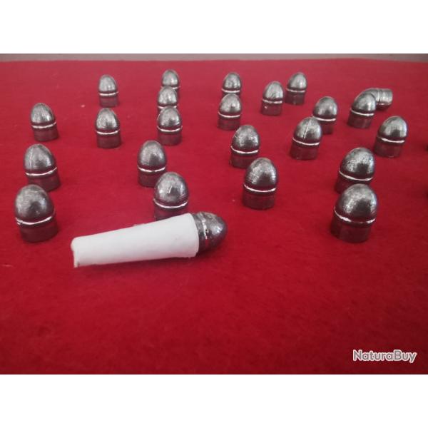 200 balle ogivale cal 36 diamtre 375            Special cartouche papier