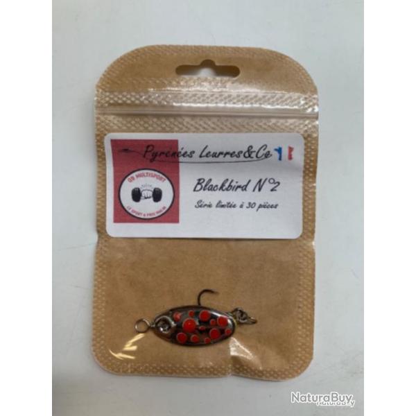 cuillere tournante Pyr�n�es Leurres Blackbird n2 3,3g Qbmultisport