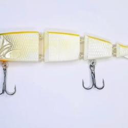 Leurre dur Pyrénées Leurres CarnaSwim 190 43g blanc