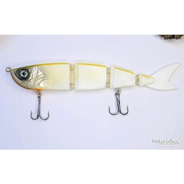 Leurre dur Pyr�n�es Leurres CarnaSwim 190 43g blanc