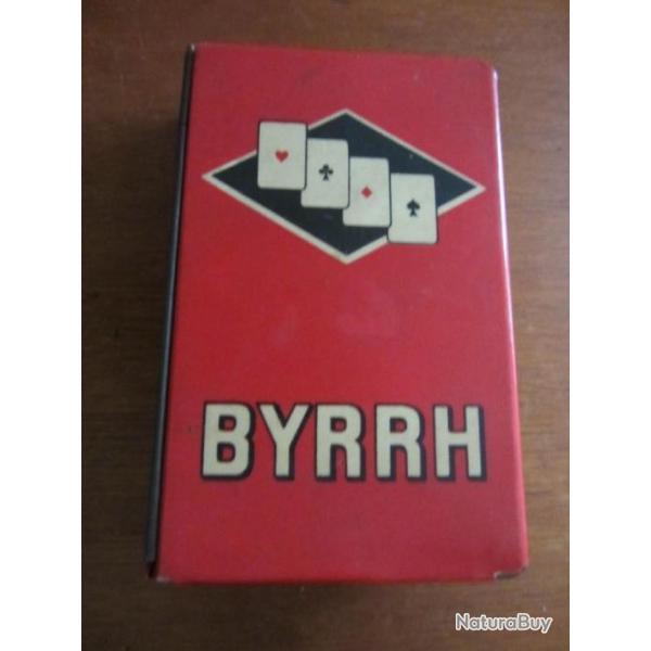 Boite publicitaire � jeu de cartes Byhrr 1940/1950