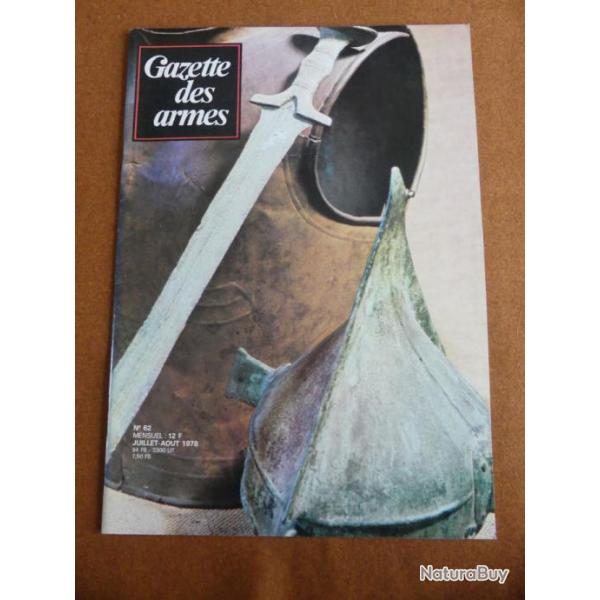 Gazette des armes num�ro 62 juillet aout 1978