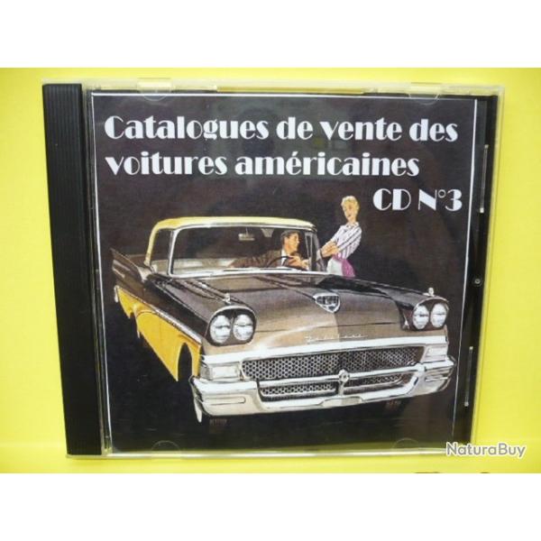 640 Catalogues et brochures des voitures am�ricaines de 1900 � 1999 - CD N�3/7