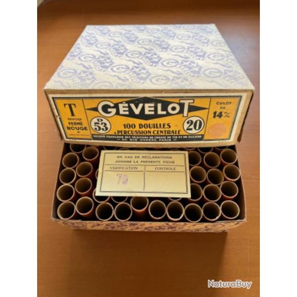 Bo�te de 100 douilles de calibre 20 GEVELOT (4)