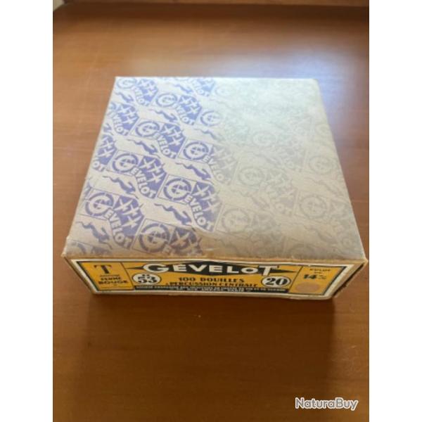 Bo�te de 100 douilles de calibre 20 GEVELOT (7)
