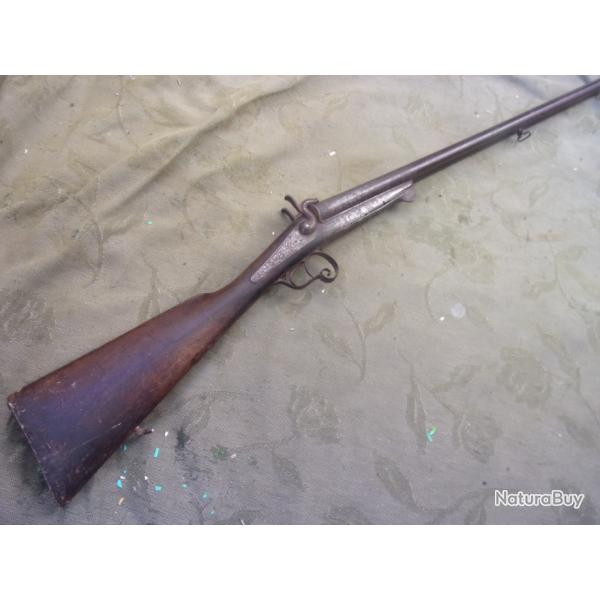 fusil de chasse � broche calibre 16 canon 60,8  cm