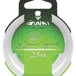 GUNKI FIL DE P&Ecirc;CHE FLUOCARBONE ICE 25M GUNKI 25m 0,34mm