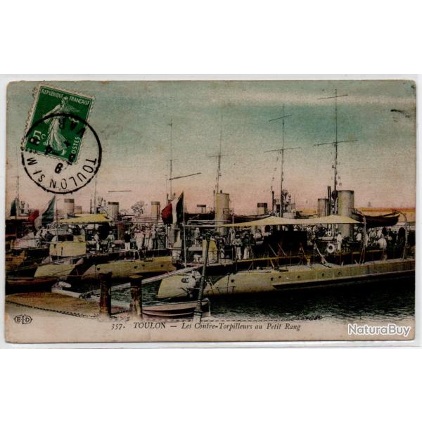 CPA - Marine Fran�aise -TOULON-Les Contre-Torpilleurs au Petit Rang N�1158